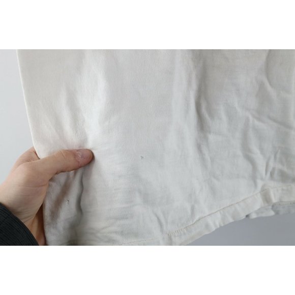 Vintage 70s Mens Medium 9Lives Morris the Cat Spell Out Short Sleeve T-Shirt USA - Picture 5 of 10